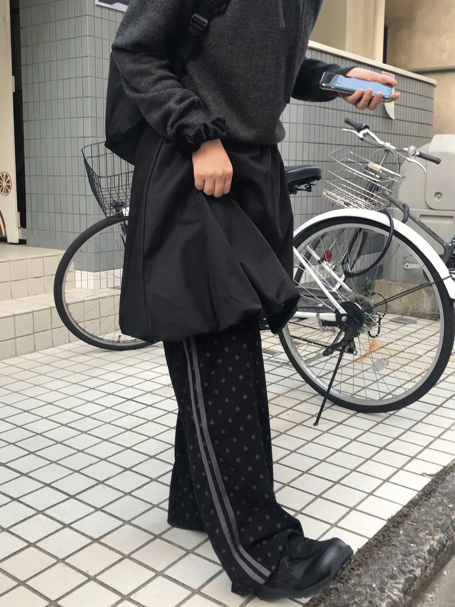 솔트 도트 트랙 팬츠 (3color)