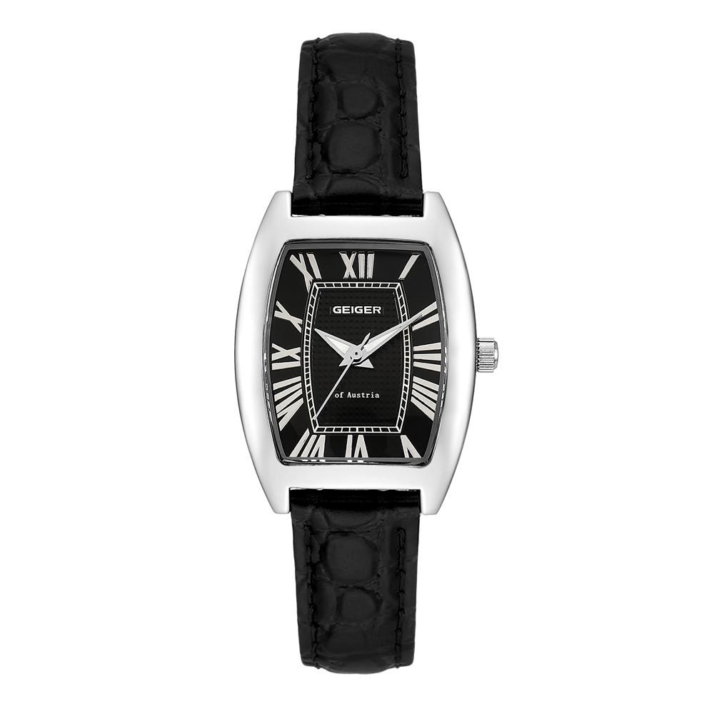 본사직영/정품 가이거 럭셔리 여성 가죽시계 GE1242WBBK_L