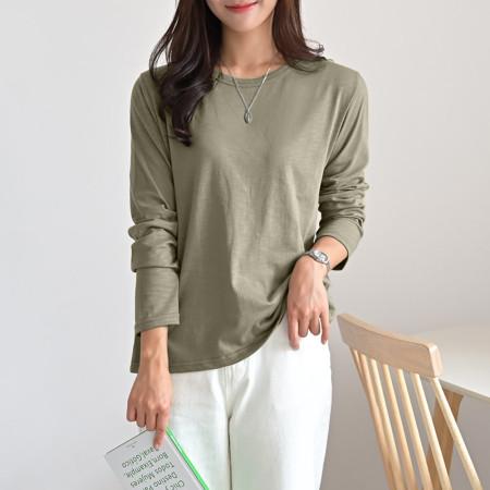 이런 상품 어때요? 여성 데일리 기본 무지 슬라브 긴팔 티셔츠 멜렛