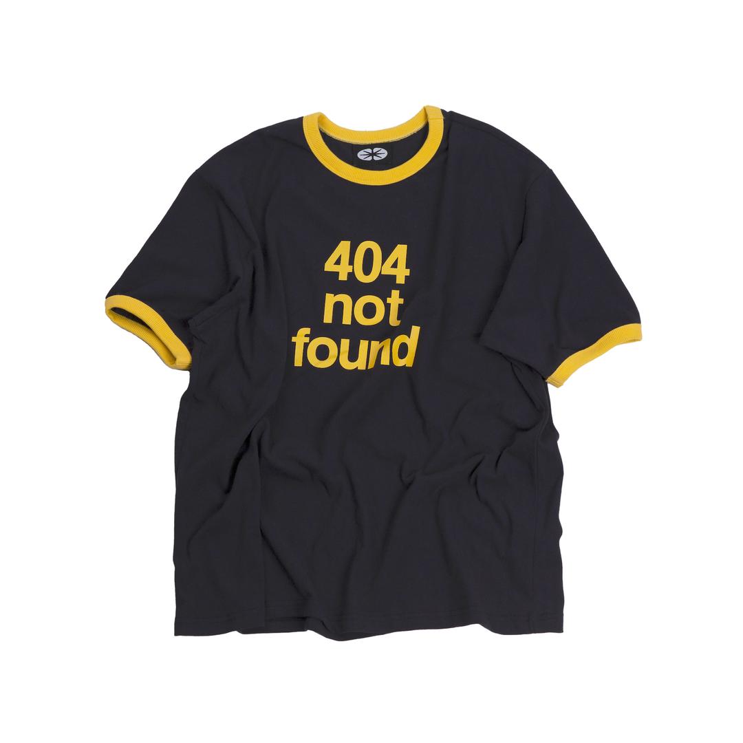 404 Not Found Ringer T-Shirt Navy