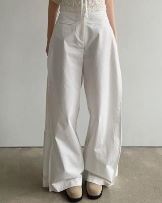 deep side dart cotton pants (2color)