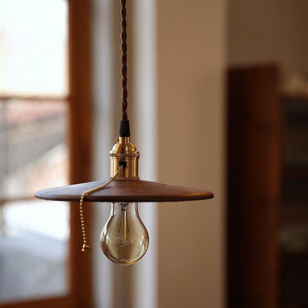 북유럽 킨포크스타일 빈티지 황동 우드 팬던트 조명 천장조명 카페 식탁등 무드 조명