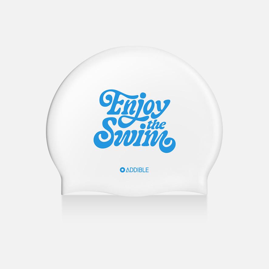 Enjoy swim swimming cap_blue (엔조이 스윔 수영모 블루)
