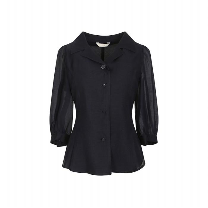 (JJ지고트) 오간자 페플럼 퍼프 블라우스 GM4M0BL93