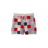 Multi Color Block Wool Shorts