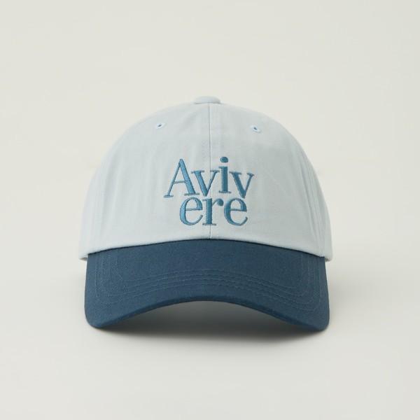 Avivere lettering cap sky blue navy