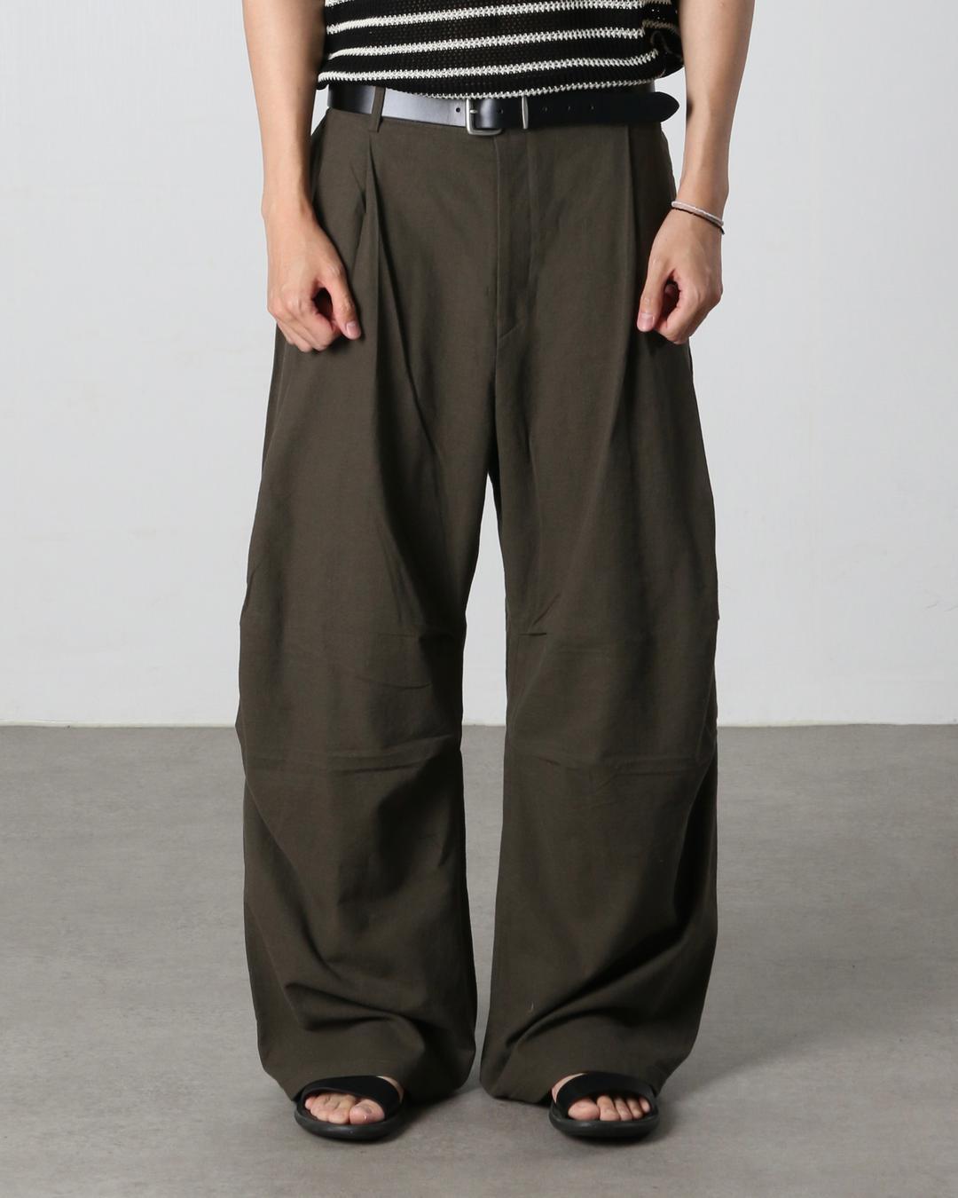 파라 린넨 투턱 팬츠