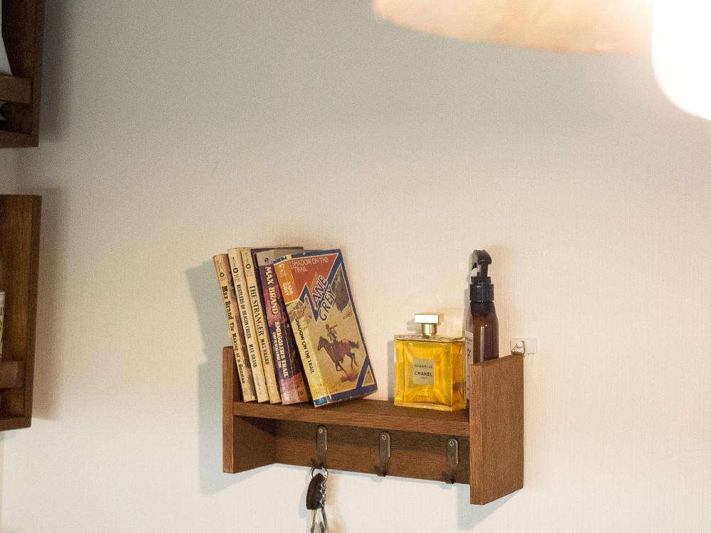 밀러 빈티지 선반 미니 i타입 miller shelf 벽선반 마스크걸이 나무 선반