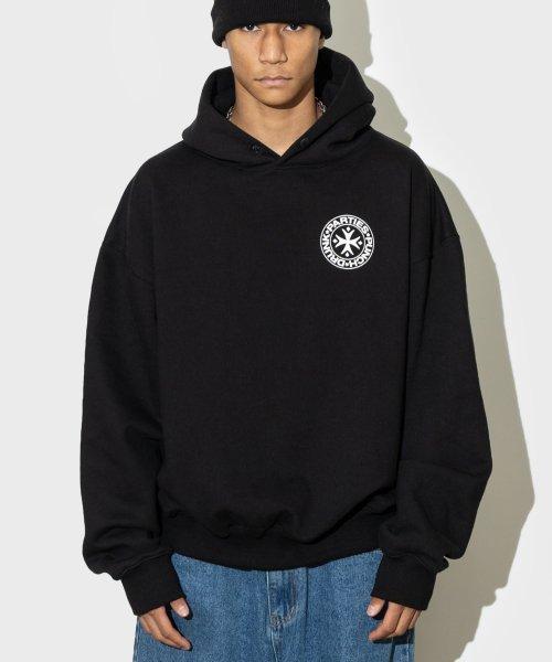 Oversized Logo Hoodie (BLACK)