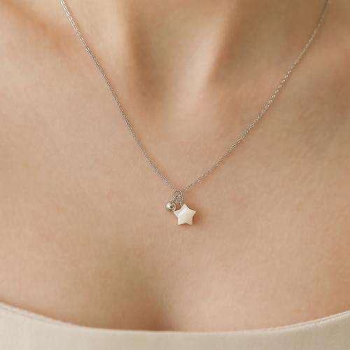 [핸드메이드선물포장/925실버 목걸이] Sweetie la passione Necklace / 별자개목걸이