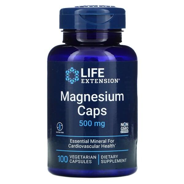 Life Extension, 마그네슘 캡슐, 500 mg, 100 베지 캡슐