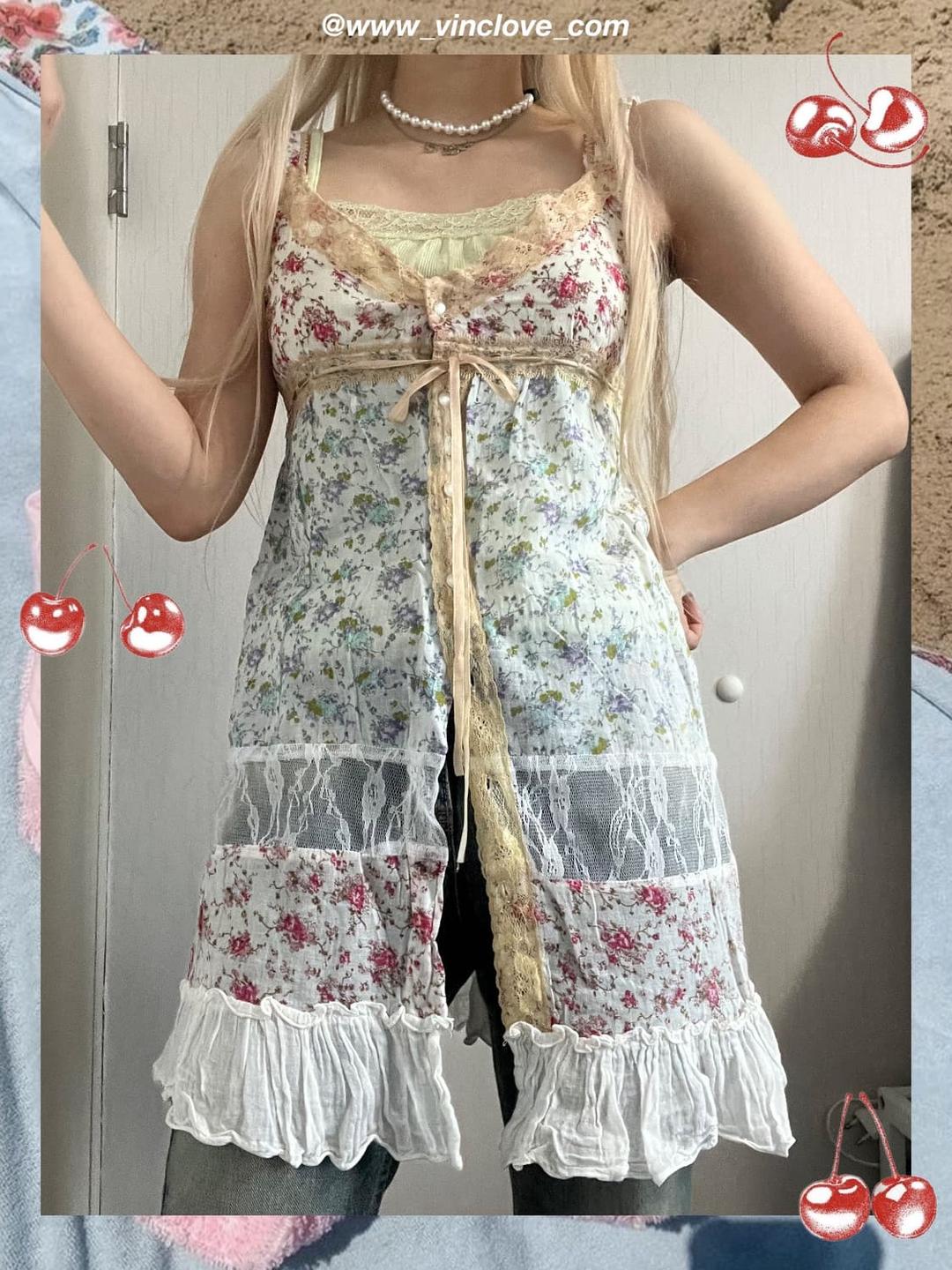 ೀ 패치워크 슬리브리스 가디건 ೀ | 후루츠패밀리