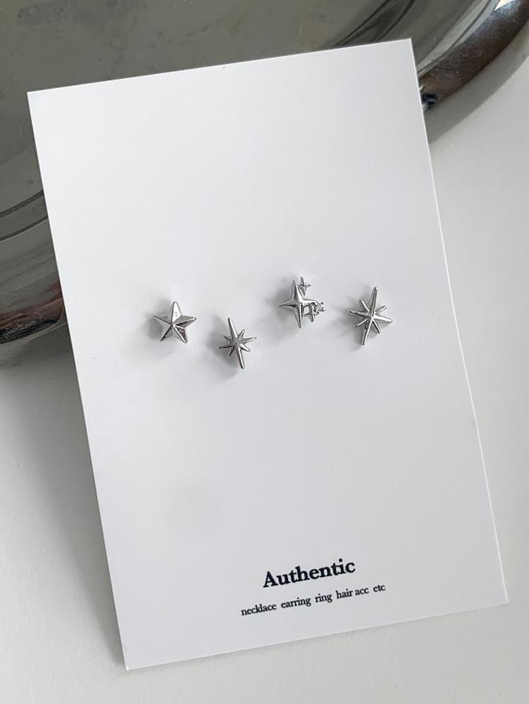 (어센틱/ 4type) ﻿flash light piercing 스파클피어싱 별피어싱