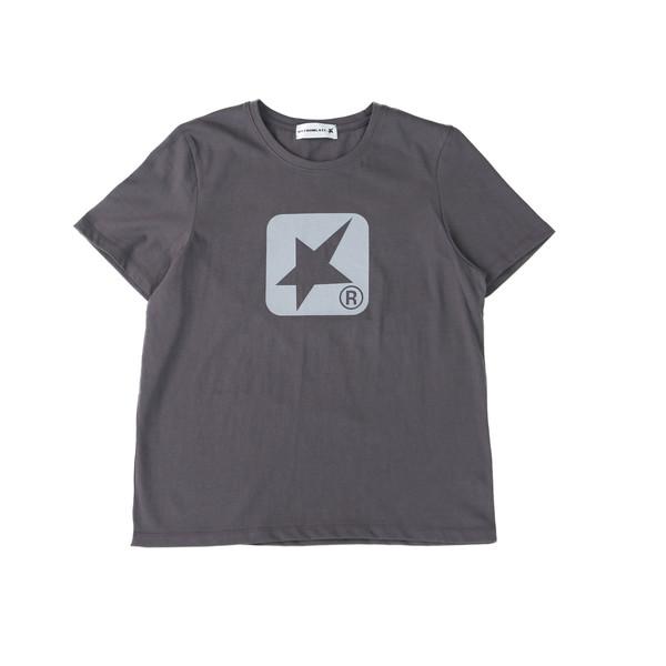 (W) SQUARE LOGO T ( Charcoal )