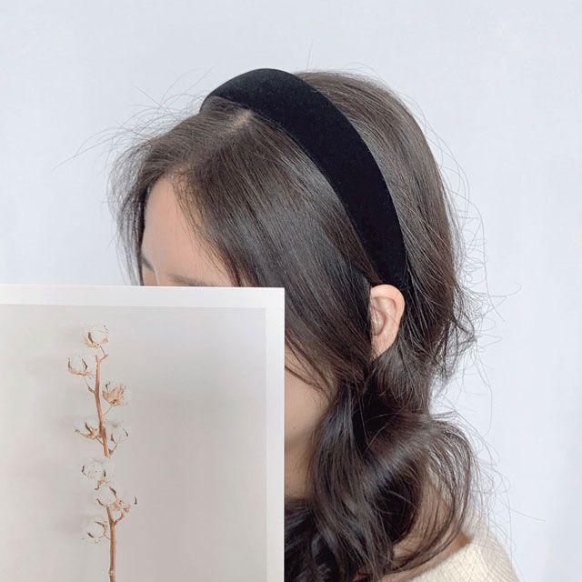 [신상/4color] 벨벳 볼드 머리띠