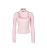 Studs choker t (baby pink)
