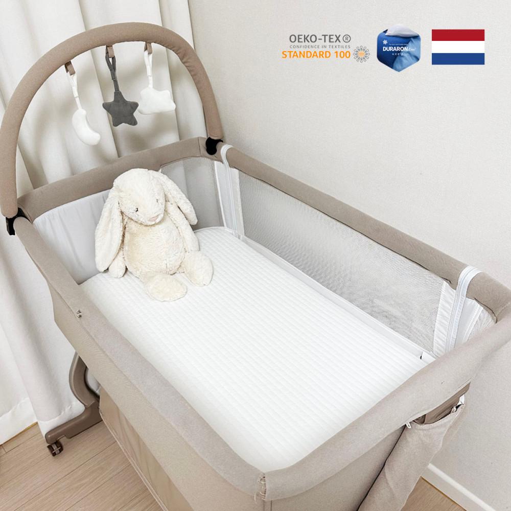 사가토퍼 리안드림콧 아기침대매트리스 신생아 아기 여름 토퍼 듀라론 양면