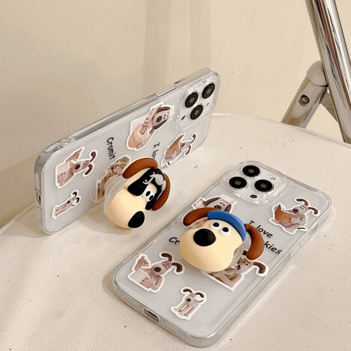 1+1할인✿ 월레스와 그로밋 고글 파일럿 파란모자 그로밋 그립톡