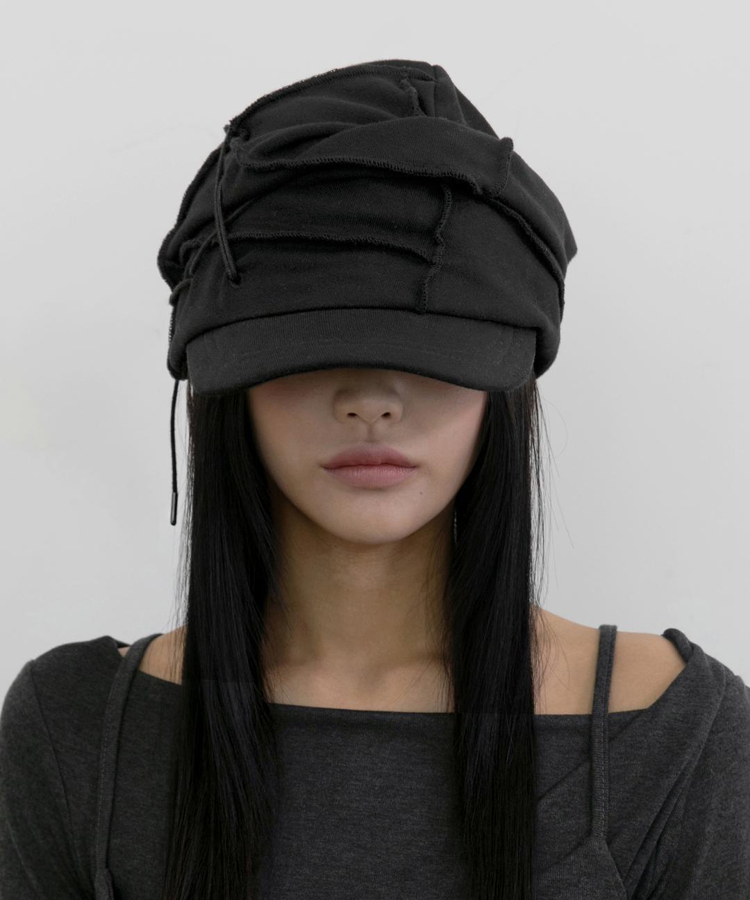 Soi Draped Cap (FL-743_Black)