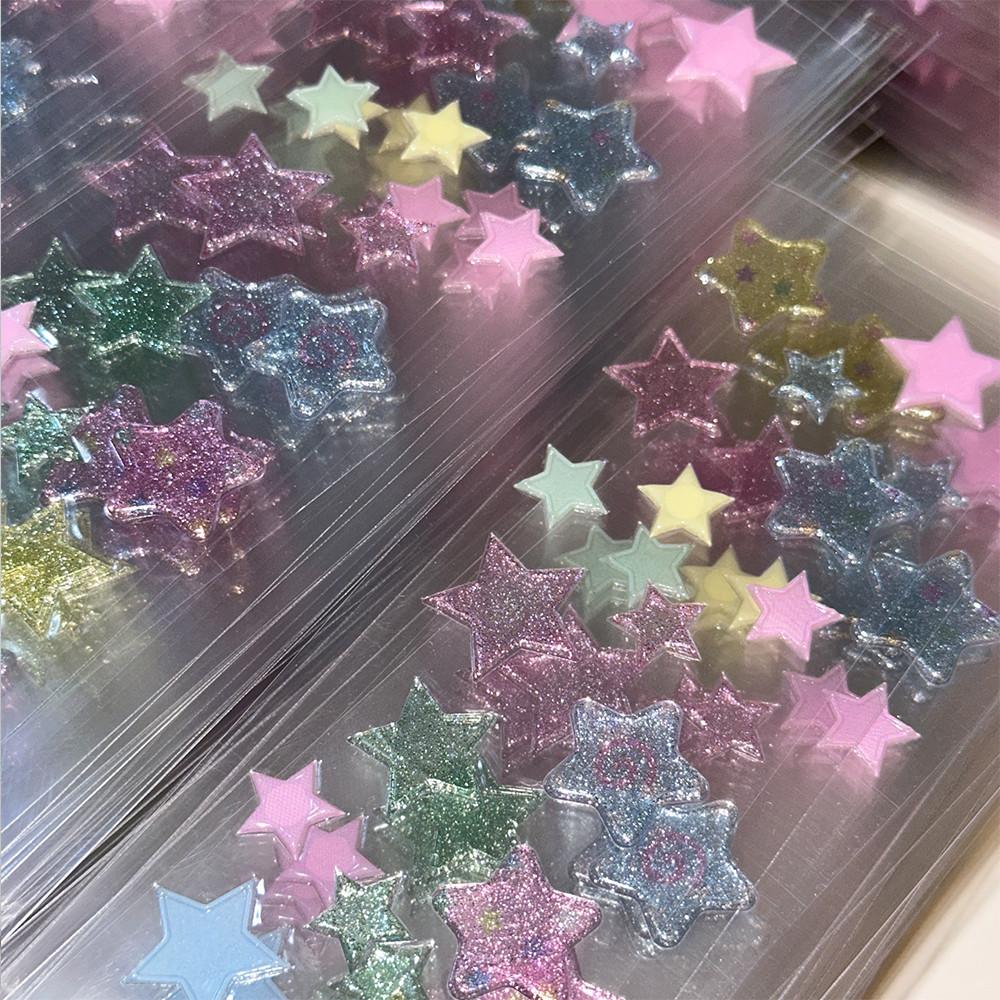 러브크레센트] twinkle star sticker  형압 에폭시 스티커
