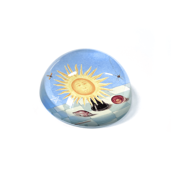 STILL LIFE WITH SUN PAPER WEIGHT