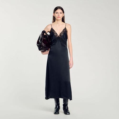 Robe longue dentelle | Sandro FR