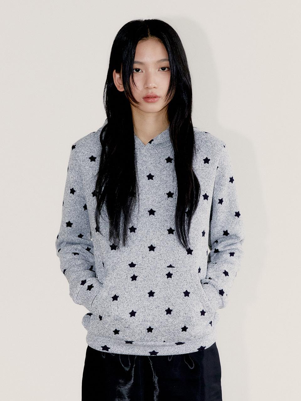 Mini Star Hoodie, Melange