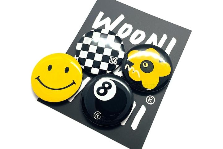 [자석] WOONI88 X MAGNET 4TYPE SET 에잇볼 스마일 체커 마그넷 자석