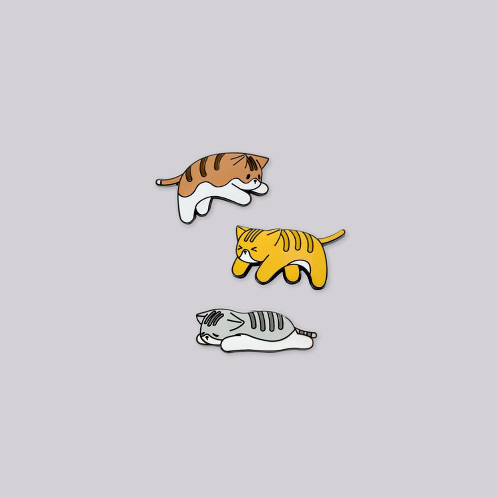 파운드캣 유기묘 후원 뱃지 3Cats ( 3ea 1set )