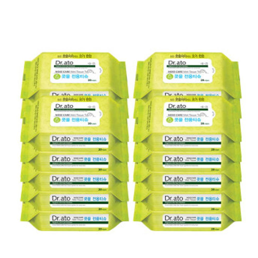 [20매X20팩] 닥터아토 저자극 보습 콧물전용티슈