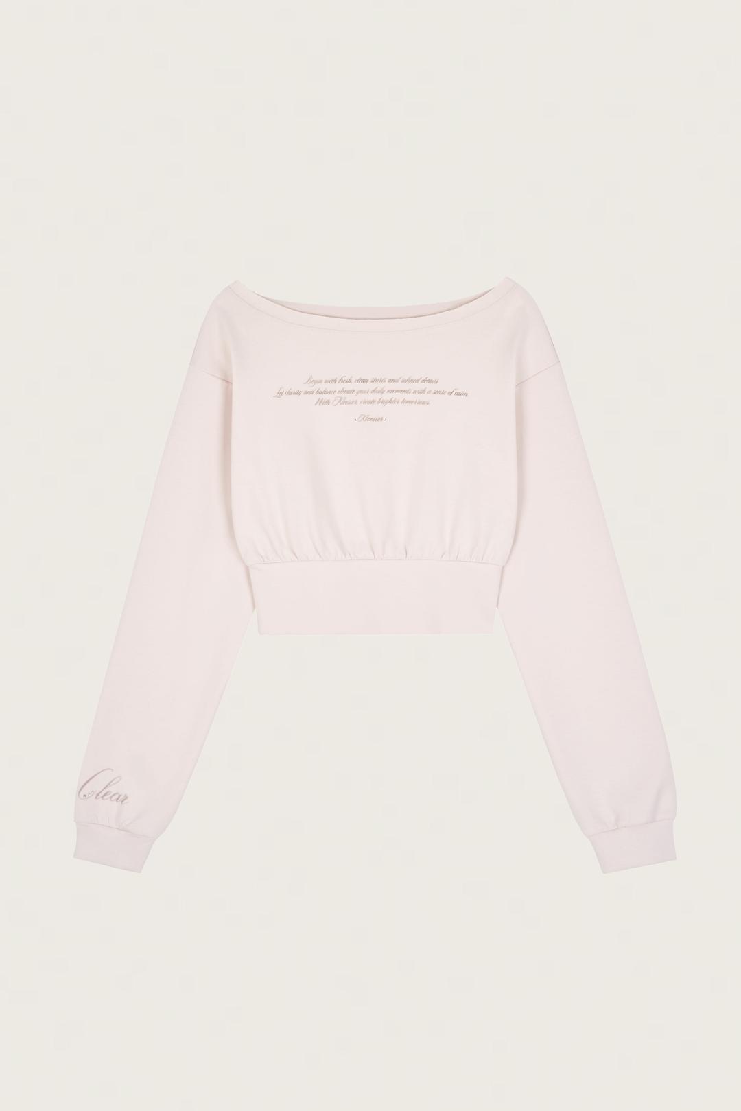 Sugar lettering top, Baby Pink