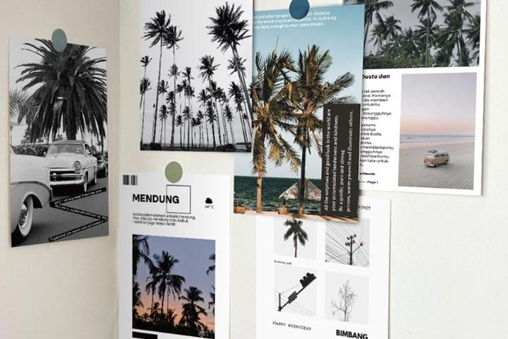 인테리어 엽서 포스터 촬영 소품 포토 카드