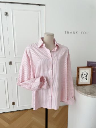 [무배]윈스턴 스트라이프 오버핏 가을 셔츠 남방(4color)G-554