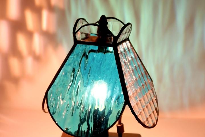 스테인드글라스 사각 무드등 인테리어 조명