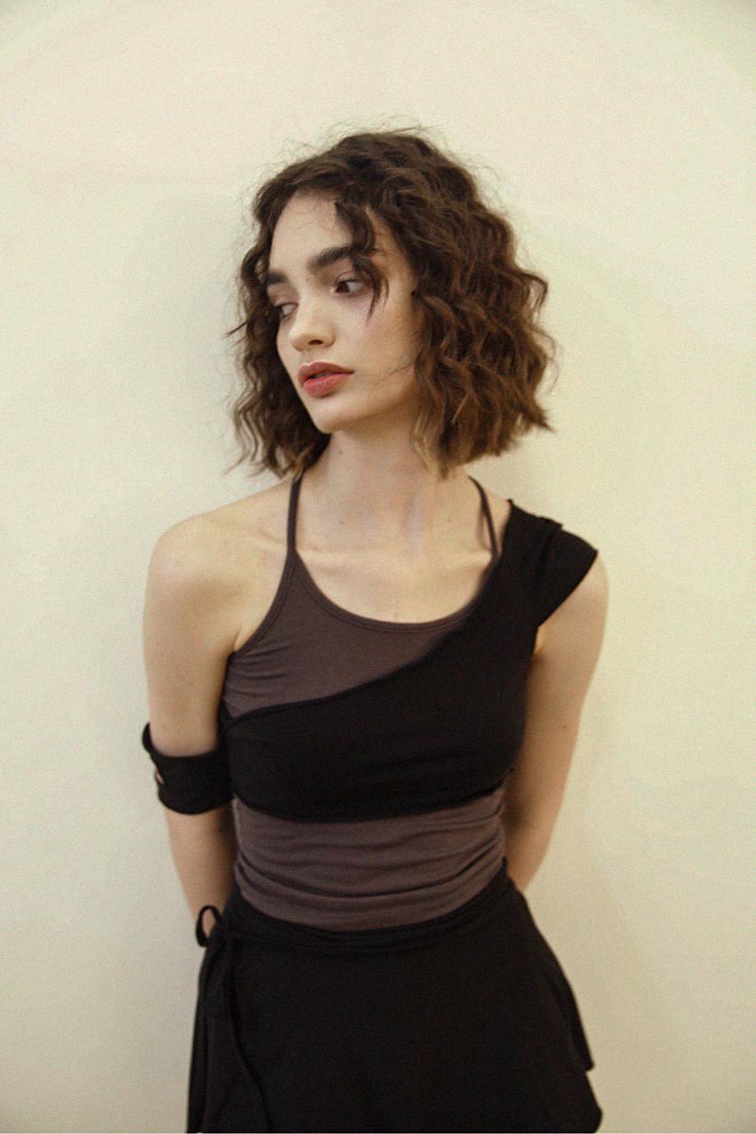 ASH SWAN TOP SET (BK)