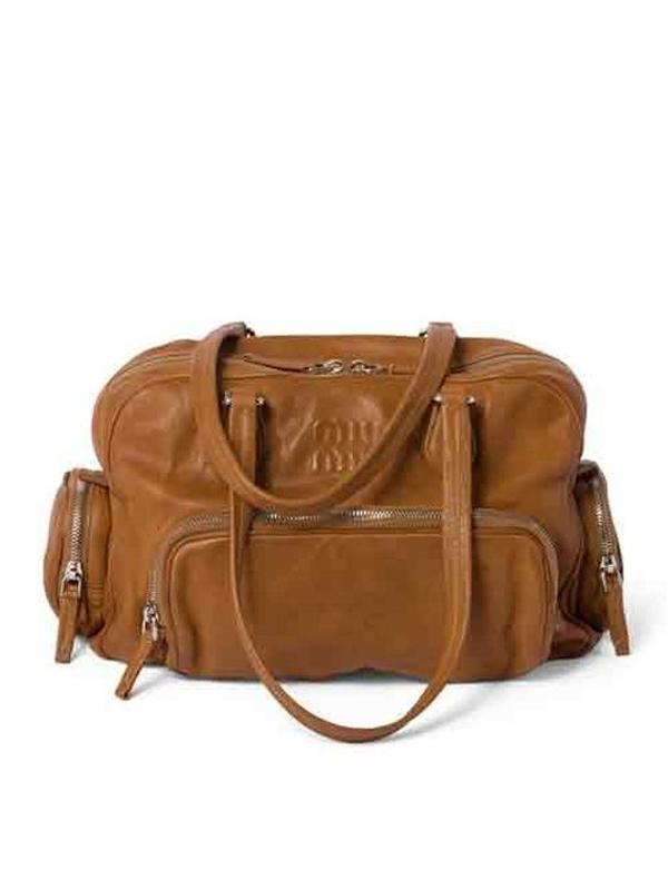 포켓 나파 레더 탑 핸들백