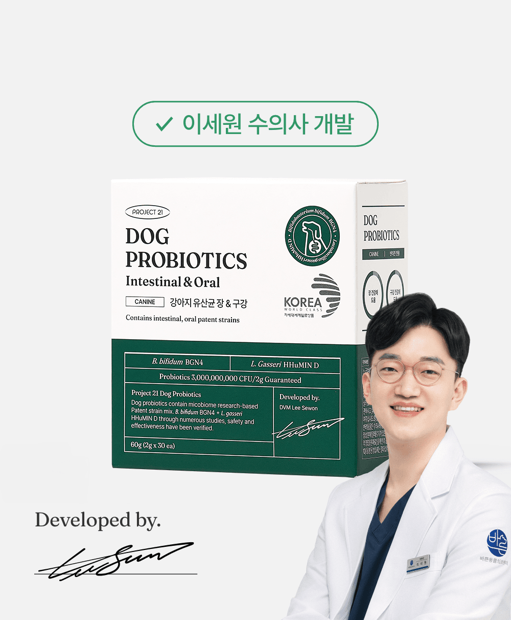 프로젝트21 강아지 유산균 장&구강