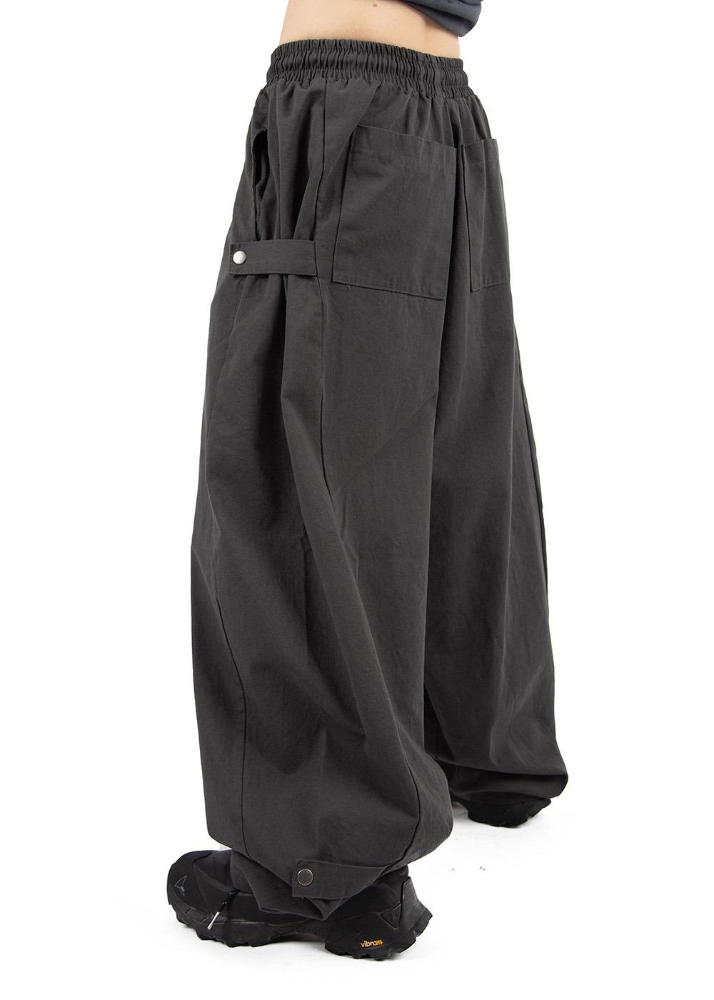 BALLOON SNAP WIDE PANTS