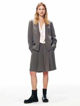 [Drama Signature] Pleated Half Pants_2color