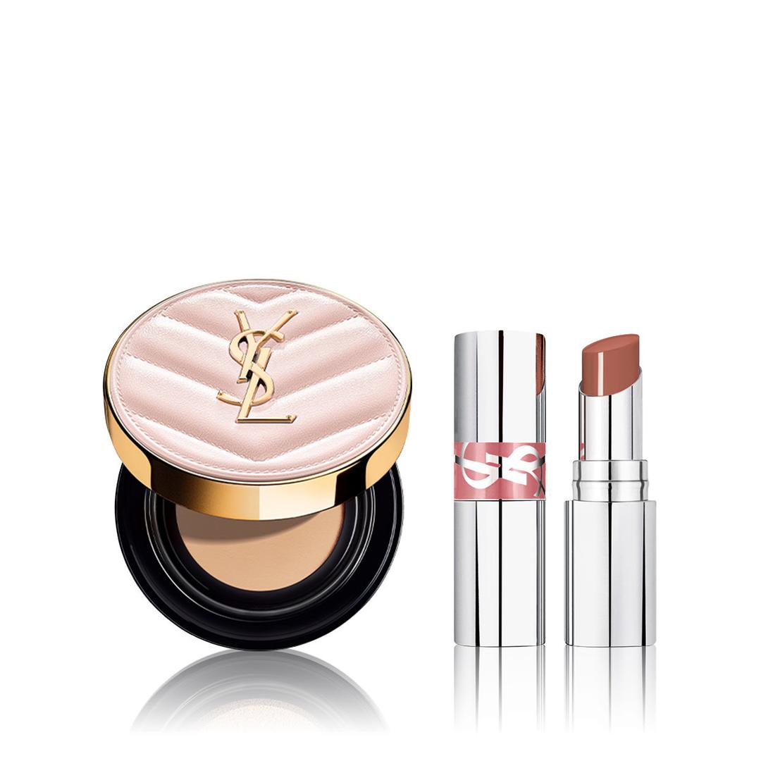 [11월/롯데단독] 메쉬 핑크 쿠션 세트(+러브샤인 립 미니)