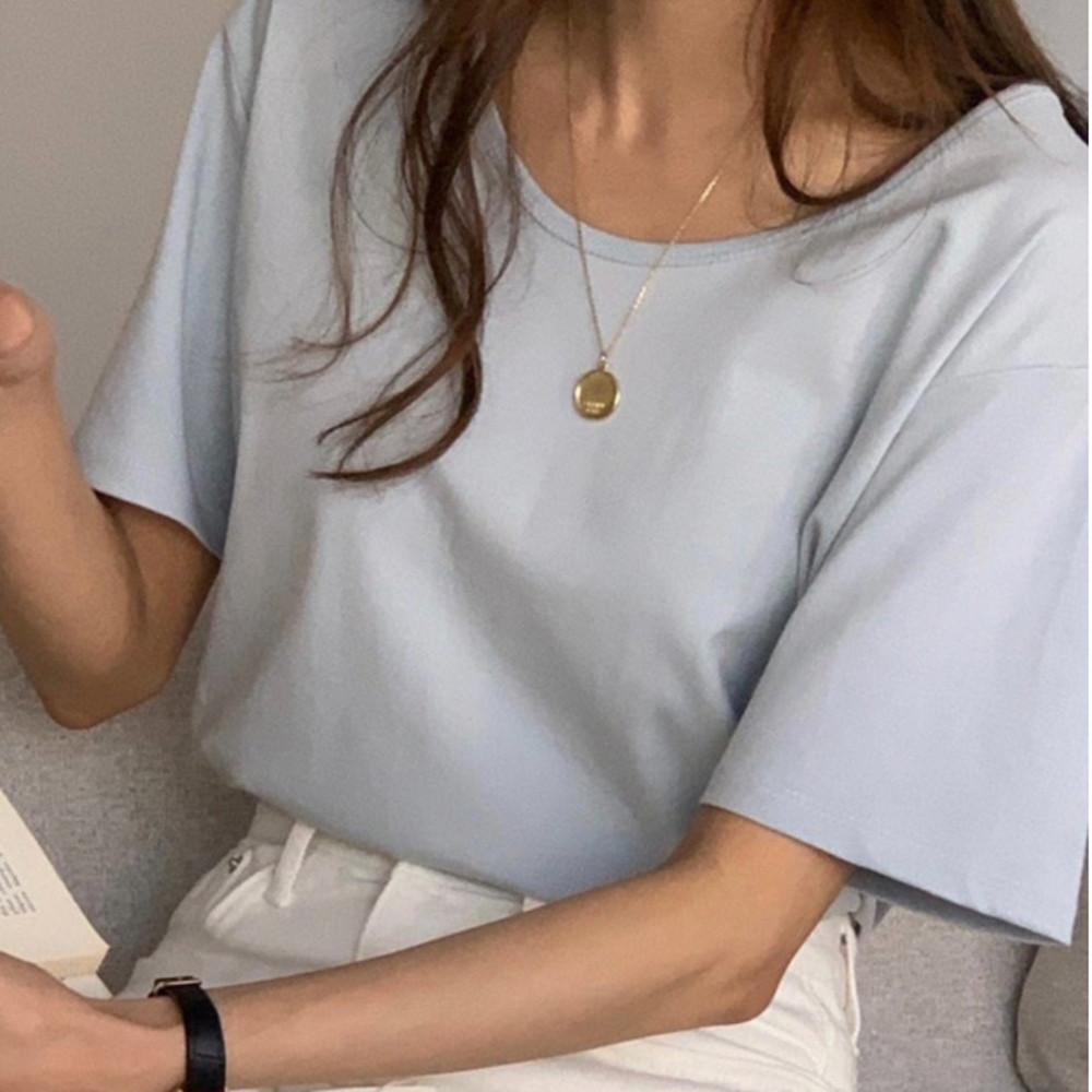 [단독진행] 리브레 코스 여성 여름 라운드 유넥 반팔티 (소라당일 5color)