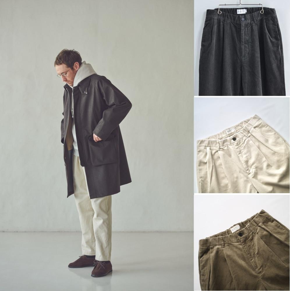 스틸바이핸드 코듀로이 2턱 팬츠 STILLBYHAND CORDUROY PANTS 골덴