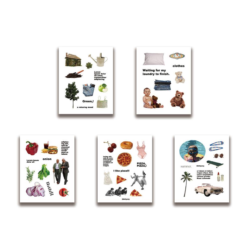 [ mini object ver.1 ] 오브제스티커 오브제 다이어리꾸미기 다꾸 다꾸스티커 스티커 스크랩