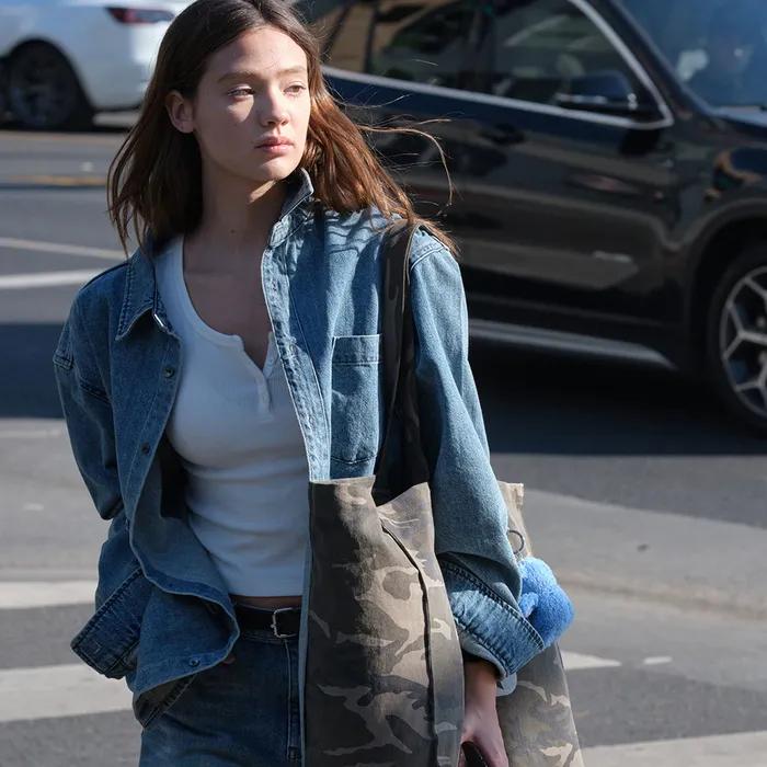 Lc DENIM SHIRT JACKET_BLUE_LC253SH04BL