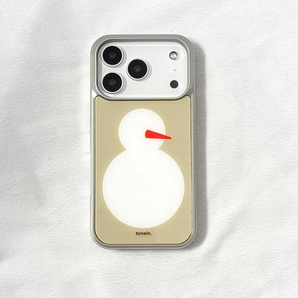 [맥세이프 실버 범퍼] Tonein Soft Snowman 톤인 소프트 스노우맨 (글로시)