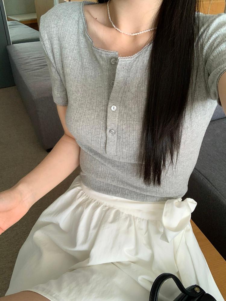 오브 레이스 티셔츠 (3color)