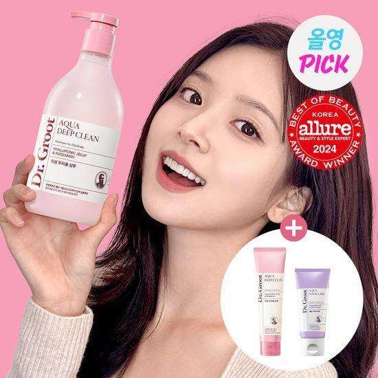 [1월 올영픽] 닥터그루트 아쿠아 딥클린 샴푸 330ml 한정기획 (+ 샴푸 100ml + 트리트먼트 50ml 증정)
