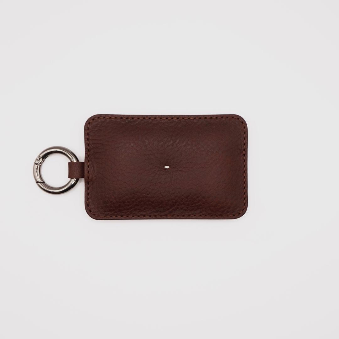 soft card wallet_choco brown