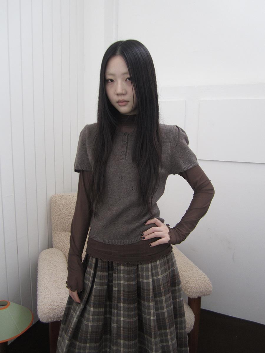 ang:project Layered Pile Mesh Basic Long Sleeve