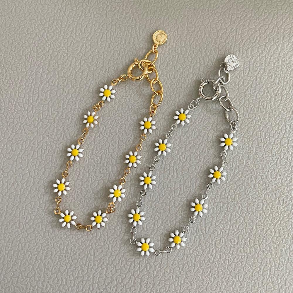 꽃바람 데이지 양면 팔찌
